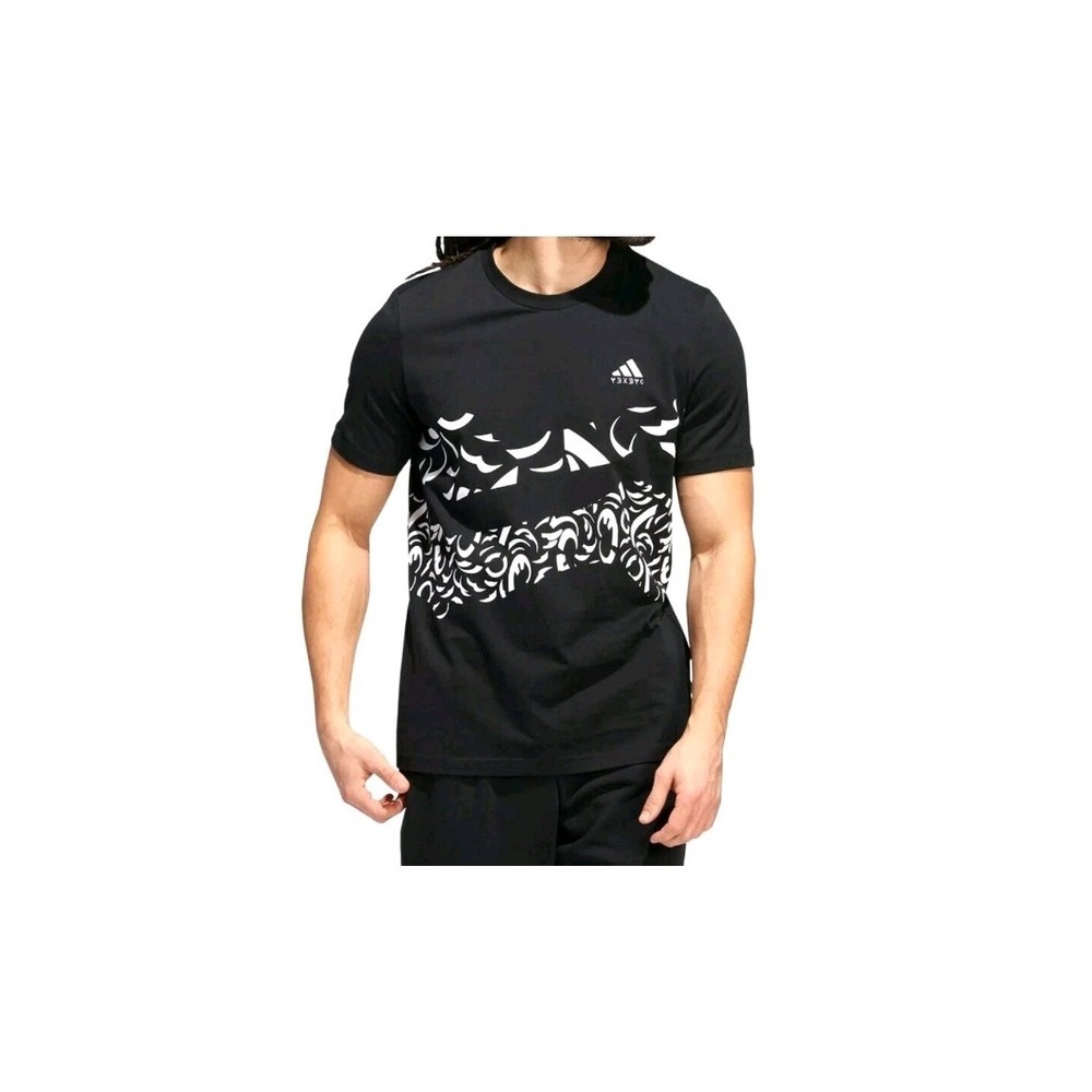 MENS ADIDAS ORIGINALS MARVEL BLACK PANTHER TEE SHIRT~SIZE M  AOP  #HK9199